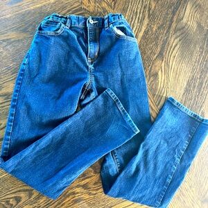 🔥Boys 16 regular OLD NAVY athletic blue jeans adjustable waist dark straight leg
